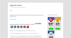 Desktop Screenshot of loteriajuegos.com